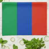 Flagge Dagestans Geschirrtuch (Gefaltet)