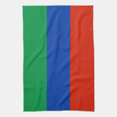 Flagge Dagestans Geschirrtuch (Vertikal)