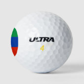 Flagge Dagestans Golfball (Logo)