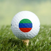 Flagge Dagestans Golfball (Insitu T-Shirt)