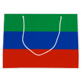 Flagge Dagestans Große Geschenktüte (Vorderseite)