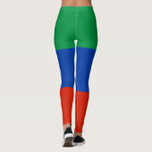 Flagge Dagestans Leggings (Rückseite)