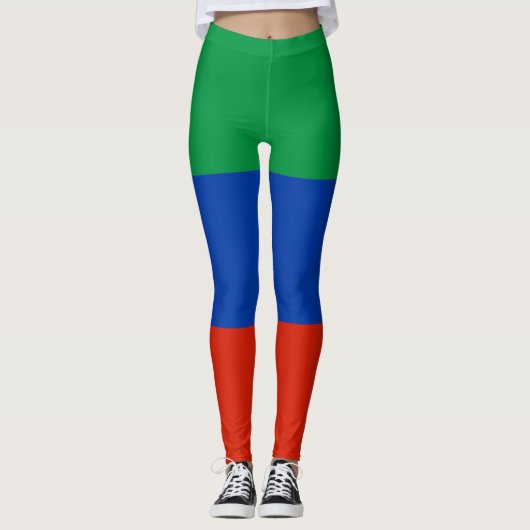 Flagge Dagestans Leggings (Vorderseite)