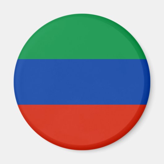 Flagge Dagestans Magnet (Vorne)