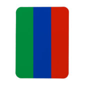 Flagge Dagestans Magnet (Vertikal)