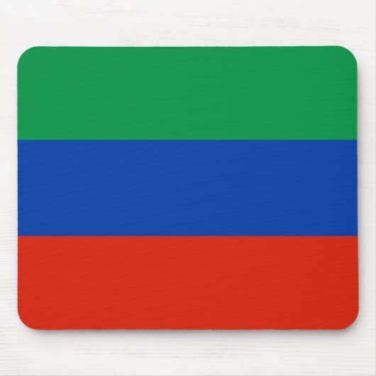 Flagge Dagestans Mousepad (Vorne)