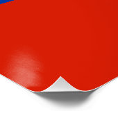 Flagge Dagestans Poster (Ecke)