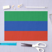 Flagge Dagestans Seidenpapier (Handwerk)