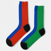 Flagge Dagestans Socken (Linkes Detail)