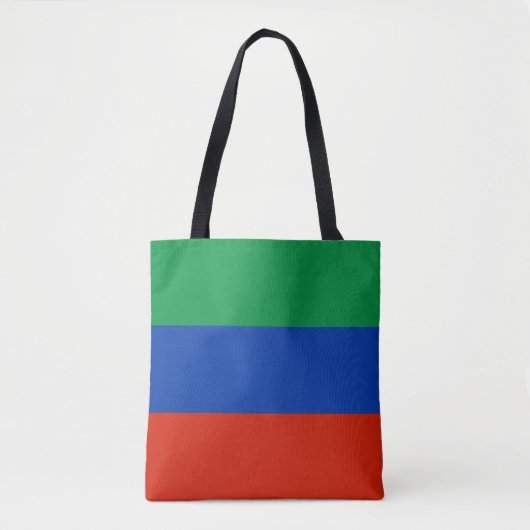 Flagge Dagestans Tasche (Vorderseite)
