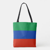 Flagge Dagestans Tasche (Rückseite)