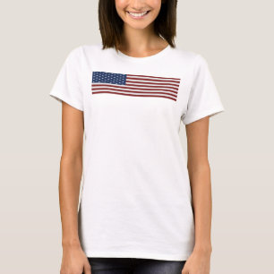 Flagge-Damen-Spaghetti-Spitze T-Shirt