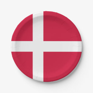 Flagge DänemarkpapierTellers Pappteller