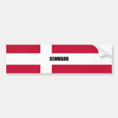 Flagge Dänemarks Autoaufkleber (Vorne)