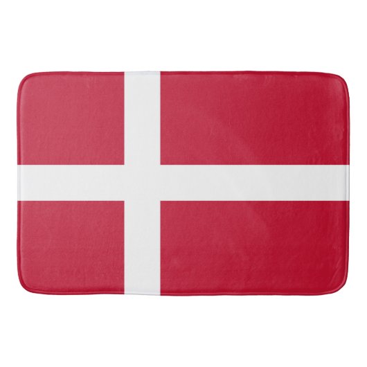 Flagge Dänemarks Badematte (Vorderseite)