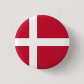 Flagge Dänemarks Button (Vorderseite)