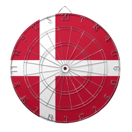 Flagge Dänemarks Dartscheibe (vorne)