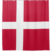 Flagge Dänemarks Duschvorhang (Vorderseite)