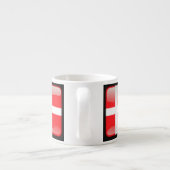 Flagge Dänemarks Espressotasse (Rückseite)
