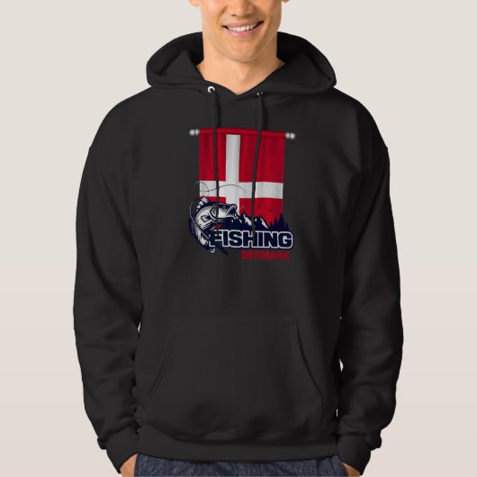 Flagge Dänemarks Fischerei in Dänemark Hoodie (Vorderseite)