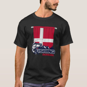 Flagge Dänemarks - Fischerei in Dänemark T-Shirt