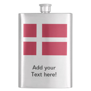 Flagge Dänemarks Flachmann