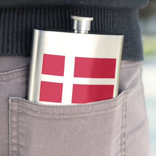 Flagge Dänemarks Flachmann (Beispiel)