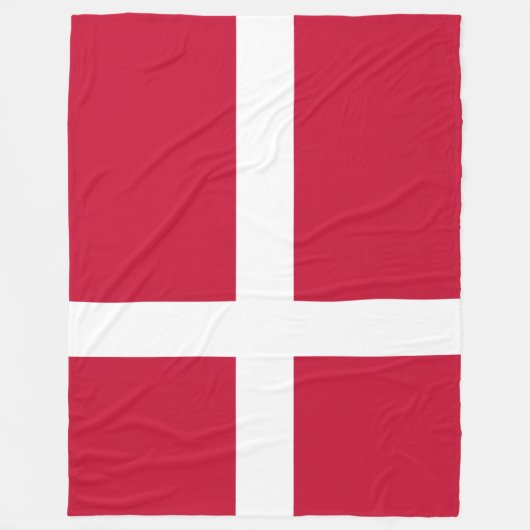 Flagge Dänemarks Fleecedecke (Vorderseite)