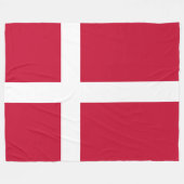 Flagge Dänemarks Fleecedecke (Vorderseite (Horizontal))