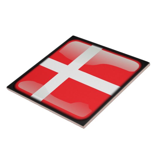 Flagge Dänemarks Fliese (Seite)