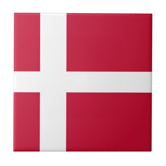 Flagge Dänemarks Fliese (Vorderseite)