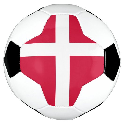 Flagge Dänemarks Fußball (Gedreht)