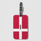 Flagge Dänemarks Gepäckanhänger (Vorderseite Vertikal)