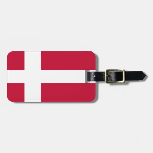 Flagge Dänemarks Gepäckanhänger (Vorderseite horizontal)