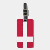 Flagge Dänemarks Gepäckanhänger (Vorderseite vertikal)