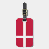 Flagge Dänemarks Gepäckanhänger (Vorderseite vertikal)