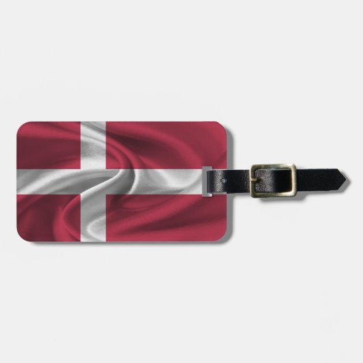 Flagge Dänemarks Gepäckanhänger (Vorderseite horizontal)