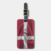 Flagge Dänemarks Gepäckanhänger (Vorderseite vertikal)