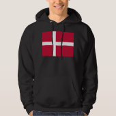 Flagge Dänemarks Hoodie (Vorderseite)