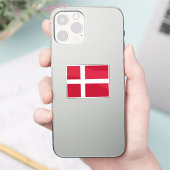 Flagge Dänemarks individuell zugeschnitten Aufkleber (Telefon)