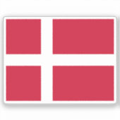 Flagge Dänemarks individuell zugeschnitten Aufkleber (Vorderseite)