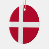 Flagge Dänemarks Keramik Ornament (Rechts)