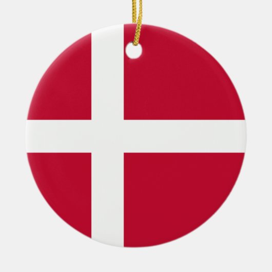 Flagge Dänemarks Keramik Ornament (Vorne)
