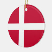 Flagge Dänemarks Keramik Ornament (Links)