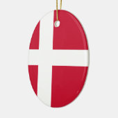 Flagge Dänemarks Keramik Ornament (Links)