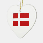 Flagge Dänemarks Keramikornament (Links)