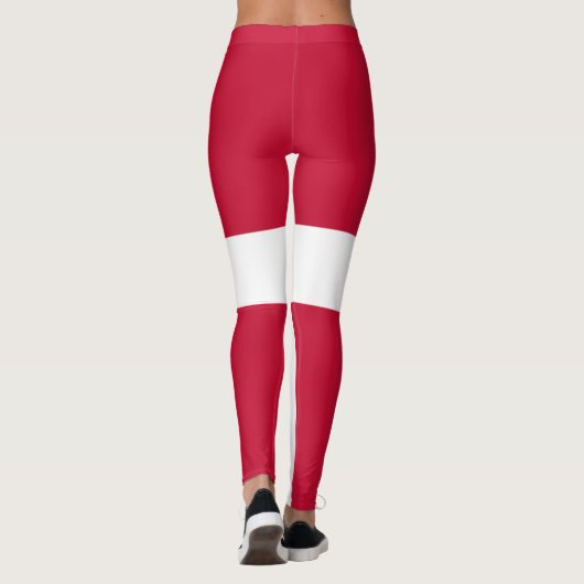 Flagge Dänemarks Leggings (Rückseite)
