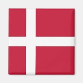 Flagge Dänemarks Magnet (Vorne)