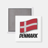 Flagge Dänemarks Magnet (Vorderseite/Rückseite)