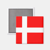 Flagge Dänemarks Magnet (Vorderseite/Rückseite)